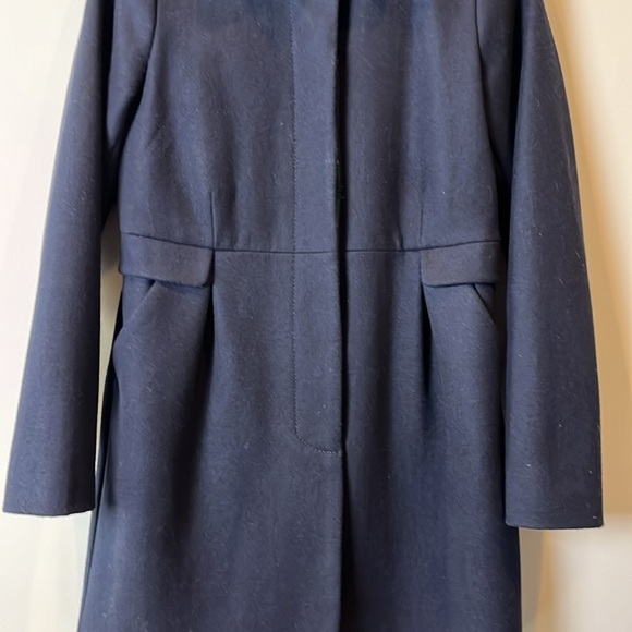 Tommy Hilfiger Women's Size Small Navy Pea Coat Jacket Wool Blend Winter - Picture 5 of 9